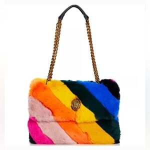 Kurt Geiger Kensington Faux Fur Chain Bag